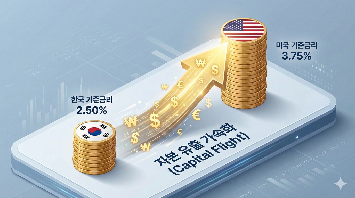한미 금리 차이와 자본 유출 가속화