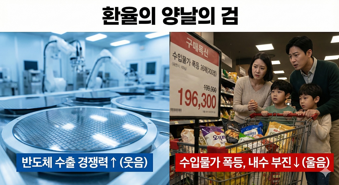 환율의 양날의 검 - 반도체 수출 vs 수입물가 폭등